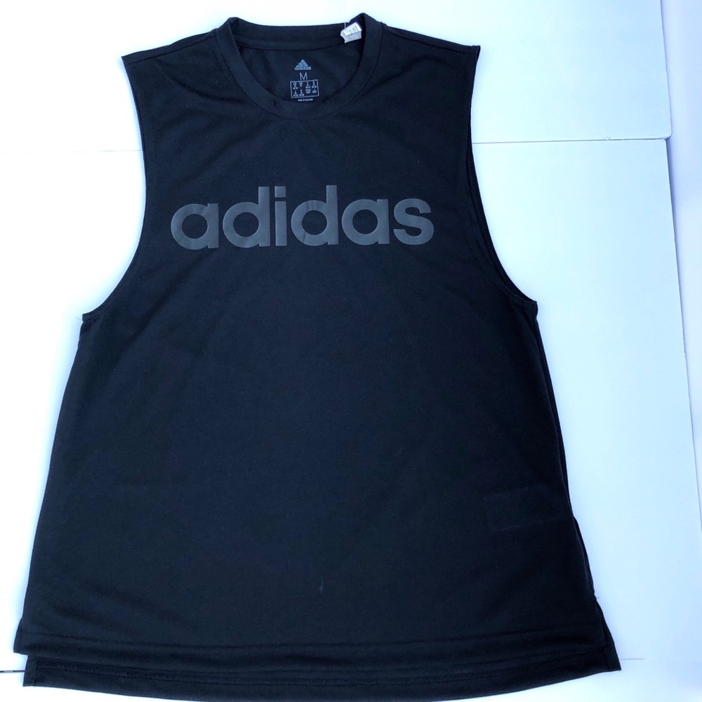 Adidas Black Lin Sol Tank | Active | Training Top